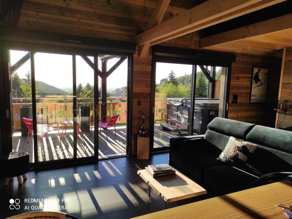Chalet Neuf Avec Jacuzzi Privé, Vue Imprenable Sur Massif Des Vosges Belfahy